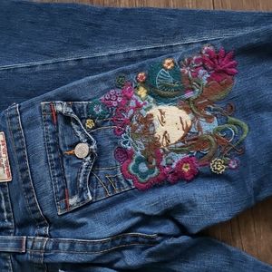 True Religion Embroidery Jeans
